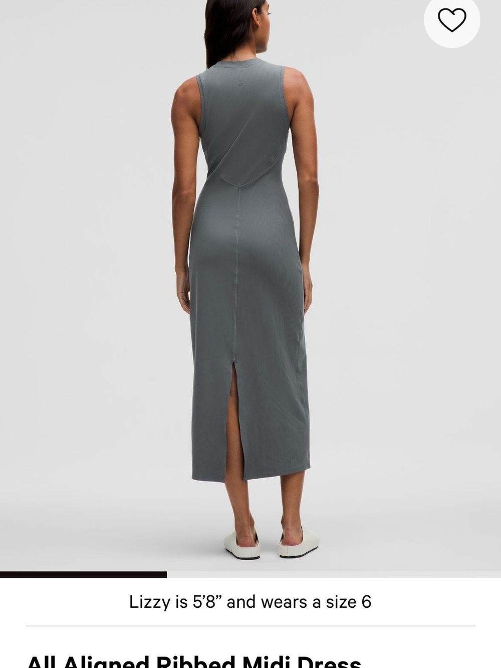 Lululemon All Aligned Ribbed Midi Dress - Picture 4 of 8
